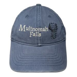 Drift Creek Outdoors Baseball Cap Blue One Size Multnomah Falls Waterfall hat